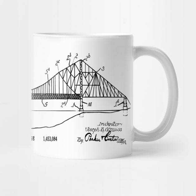 Vintage Gift Patent Print Long Span Bridge by MadebyDesign